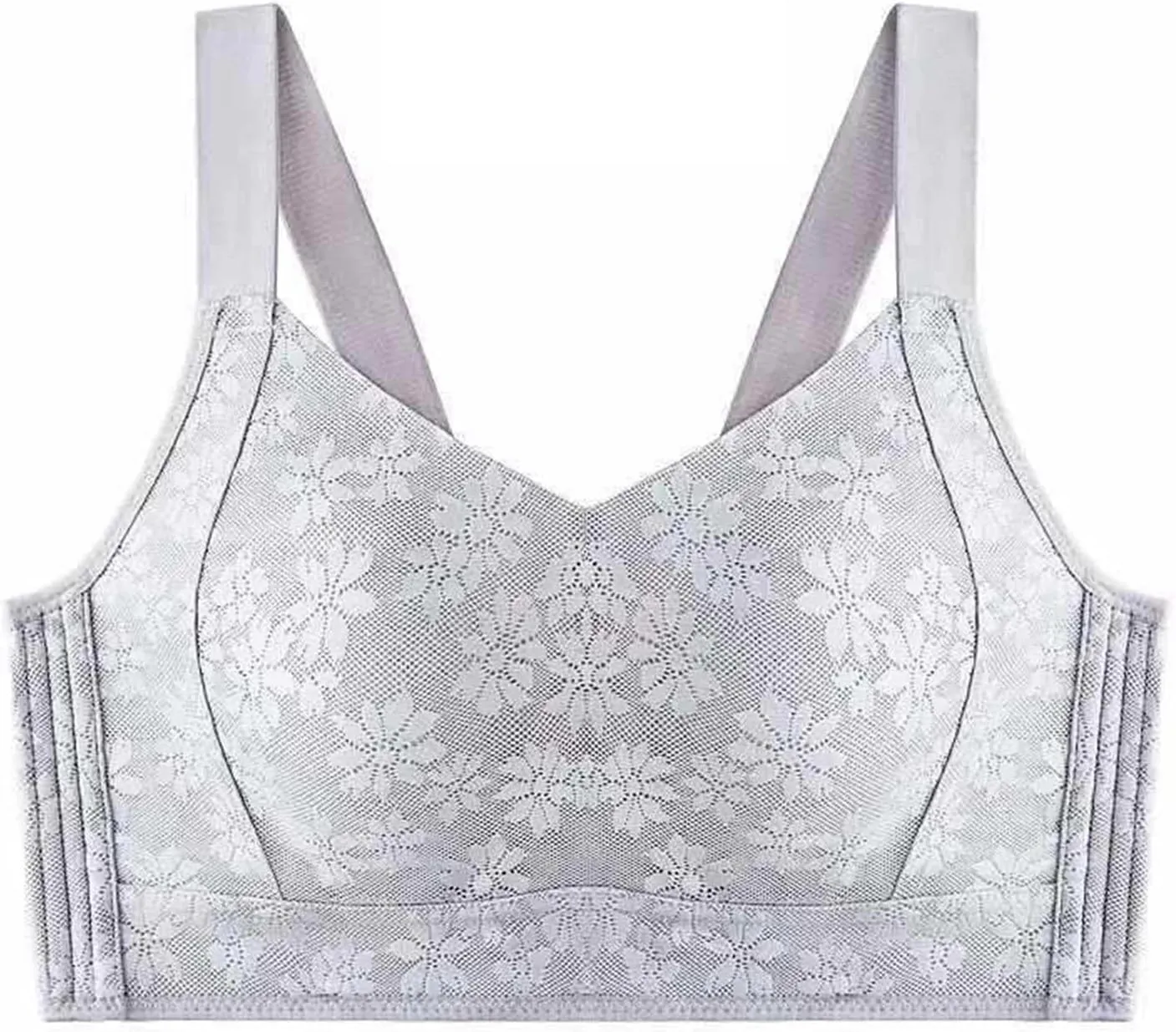 Wire Bras for Women Bras, Wireless Lace Triangle Tops Wire- Lifting Large Size Pack