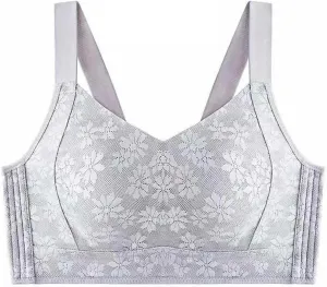Wire Bras for Women Bras, Wireless Lace Triangle Tops Wire- Lifting Large Size Pack