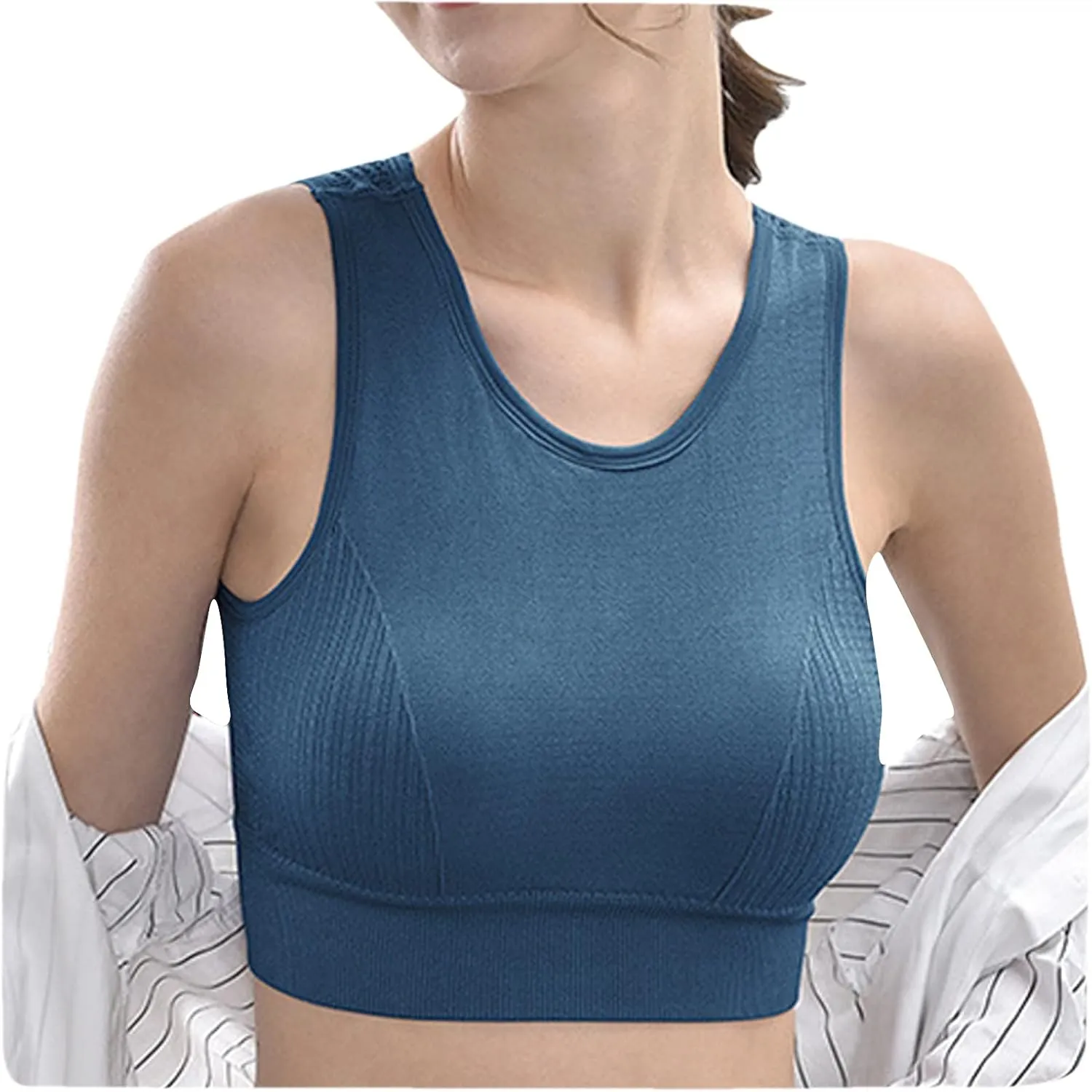Wireless Full Coverage Bras for Women Sports Blouse Vest Underwear Hollow Bra Womens Strapless