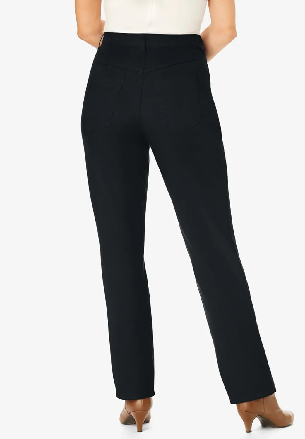Woman Within Plus Size Perfect Relaxed Cotton Denim Jean
