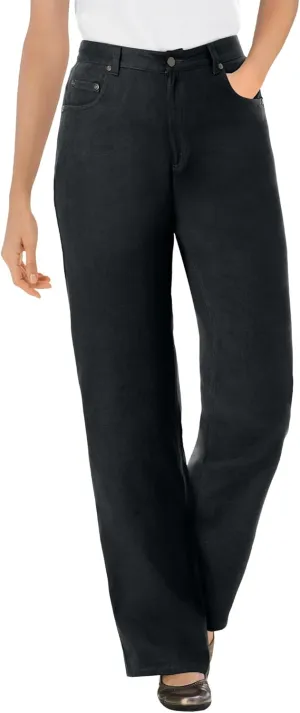 Woman Within Plus Size Perfect Relaxed Cotton Denim Jean