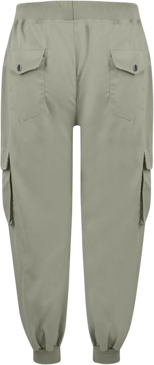 Women Hiking Pants Lightweight Cargo Joggers Outdoor Quick Dry Athletic Pants with Pockets Casual Travel Pants