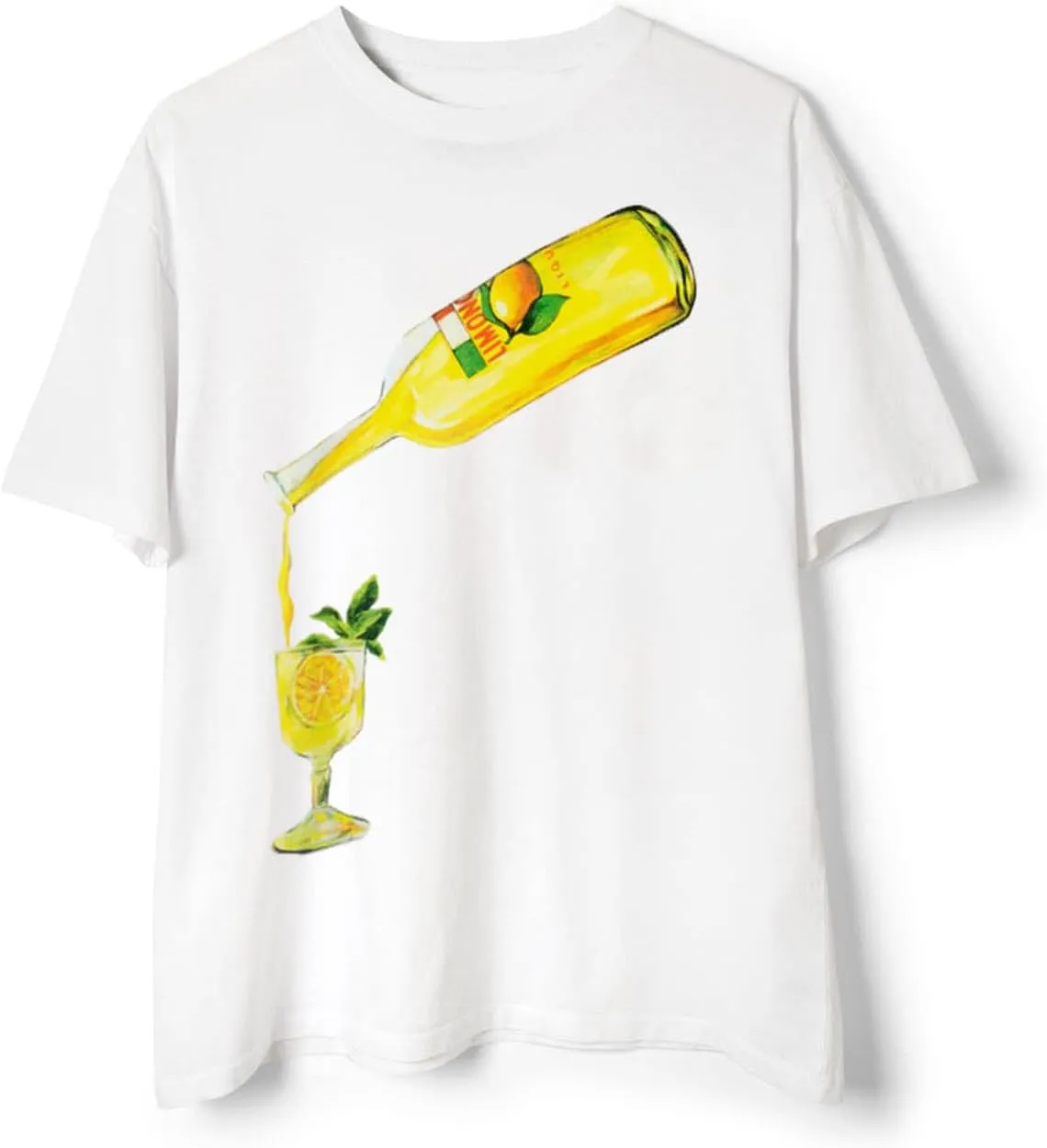 Women Oversized Graphic Tee Y2k Fruit Print Short Sleeve Crewneck T Shirt Aesthetic Loose Fit Top Summer Streetwear