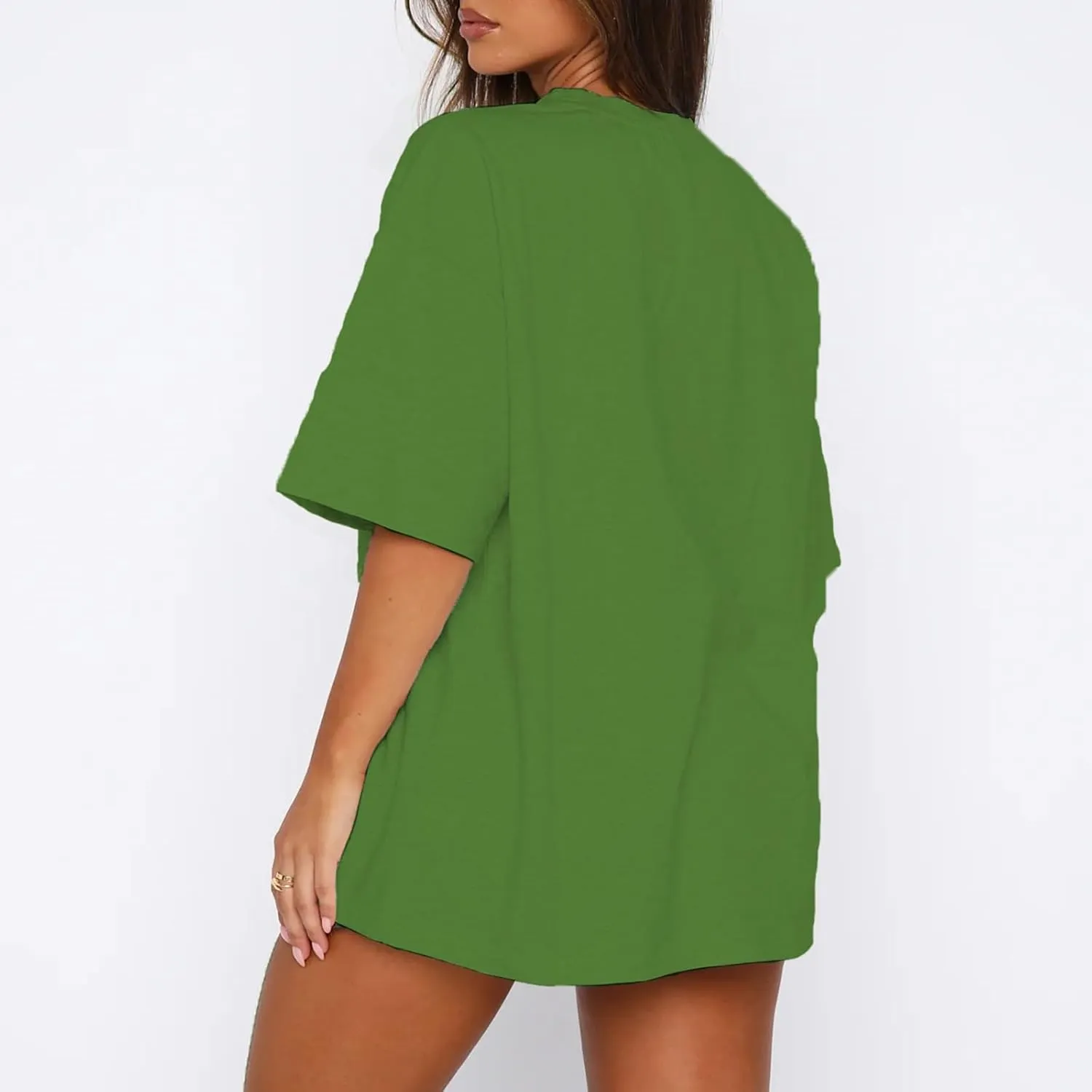Women Oversized Graphic Tee Y2k Fruit Print Short Sleeve Crewneck T Shirt Aesthetic Loose Fit Top Summer Streetwear