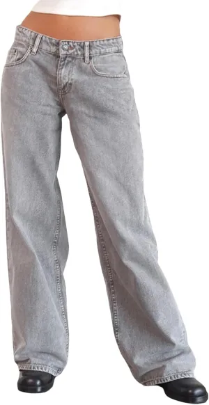 Women Wide Leg Jeans Casual High Waist Baggy Boyfriend Denim Pants Y2K Straight Streetwear Jeans Mom Jeans Trousers
