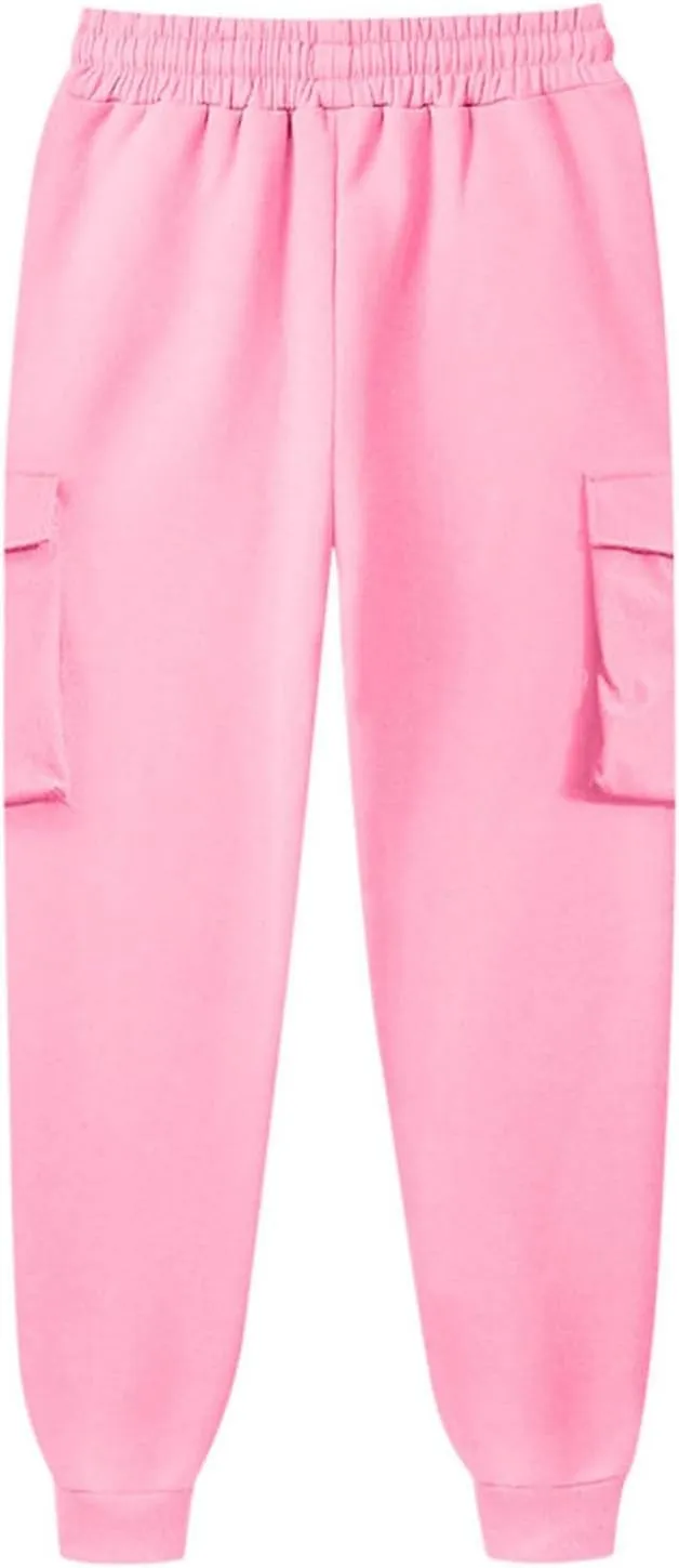Womens Cargo Sweatpants Casual Loose Fit Workout Joggers Trendy Baggy Sweat Pants Fall Fashion Pants with Pockets