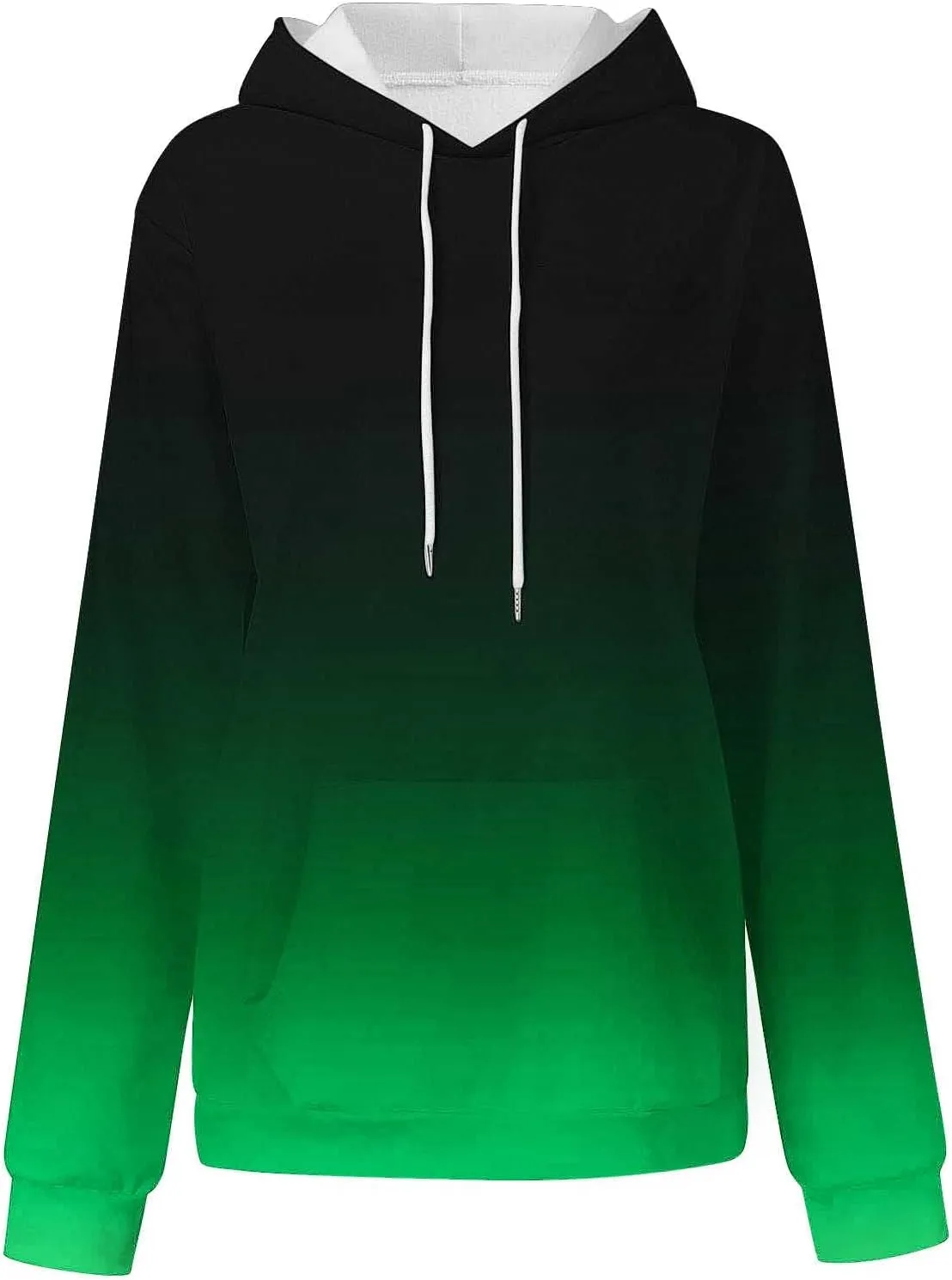 Womens Hoodies Tie Dye Print Long Sleeve Drawstring Pullover Tops Casual Loose Fit Sweatshirts Winter Fashion 2024