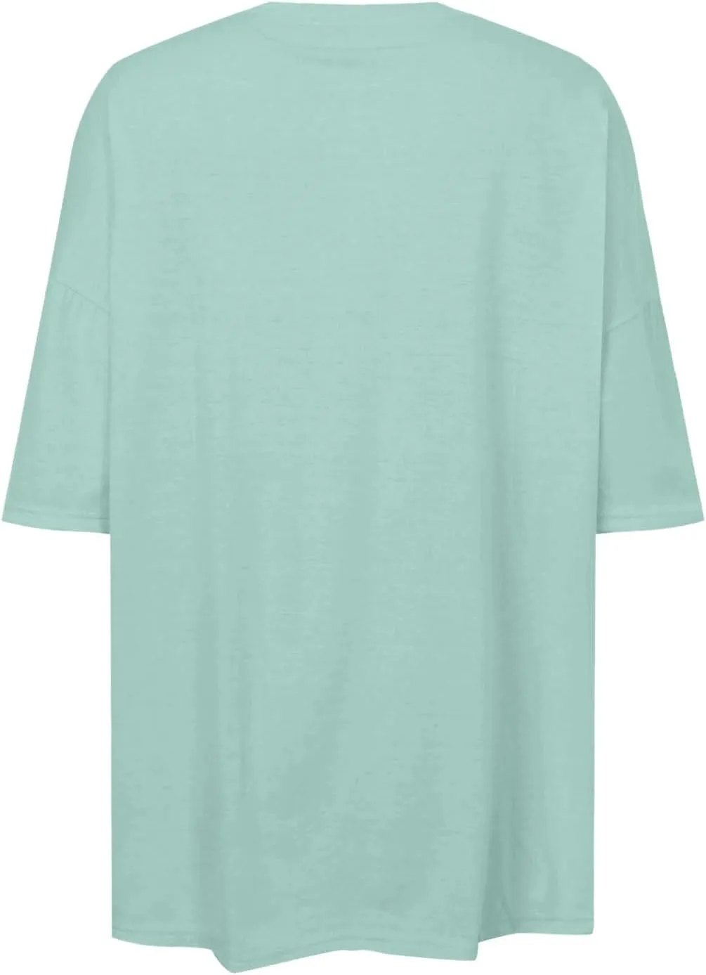 Women's Oversized T Shirts Short Sleeve Crew Neck Split Hem Summer Tops Casual Loose Basic Tee Shirts 2024 Trendy