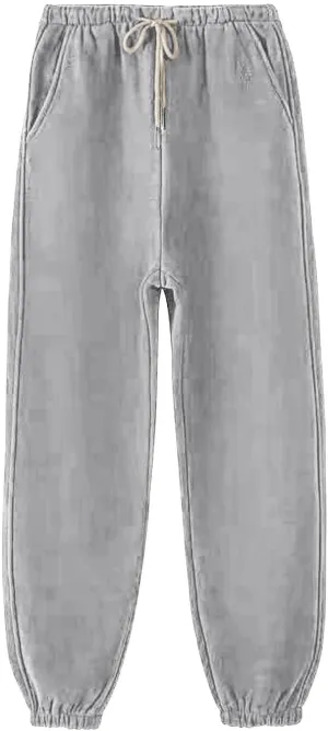 Womens Sweatpants 2024 Cinch Bottom Joggers Baggy Sweat Fall Athletic Fleece Lined Lounge Trousers with Pockets