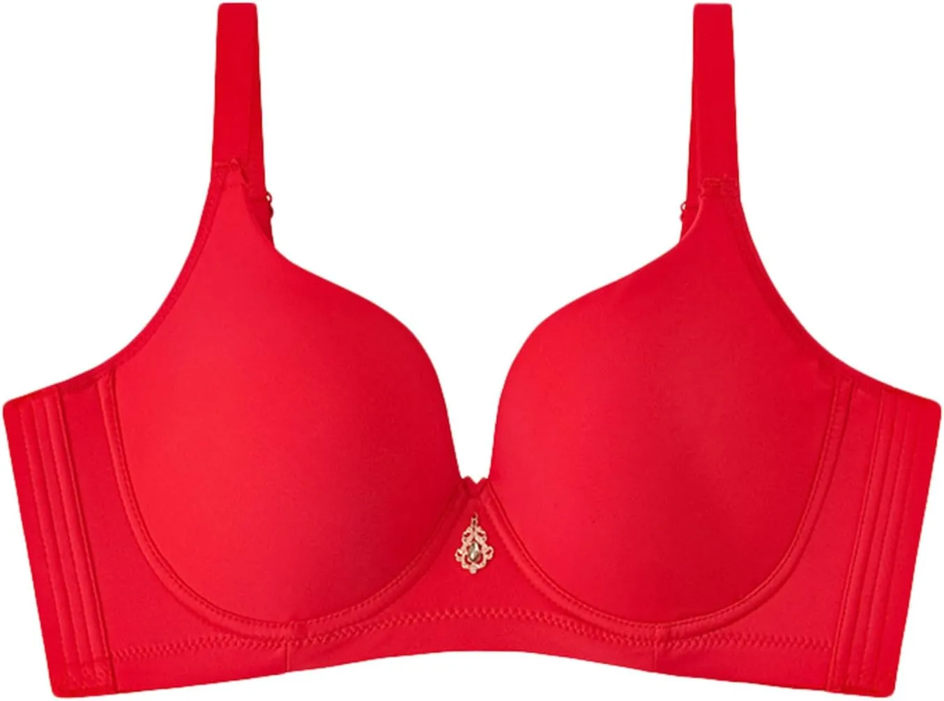 Womens Wireless Bra Ring Push Up Adjustable Breast Retracting Sagging Sports Bras for Running