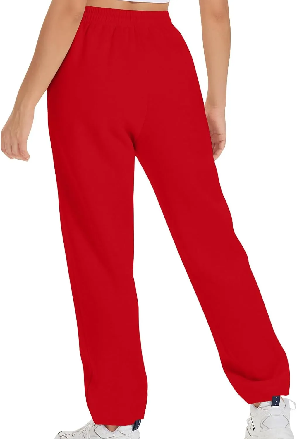 Xiaojmake Active Sweatpants for Women Casual High Waisted Straight Sport Joggers Cozy Loungewear Workout Baggy Lounge Trouser