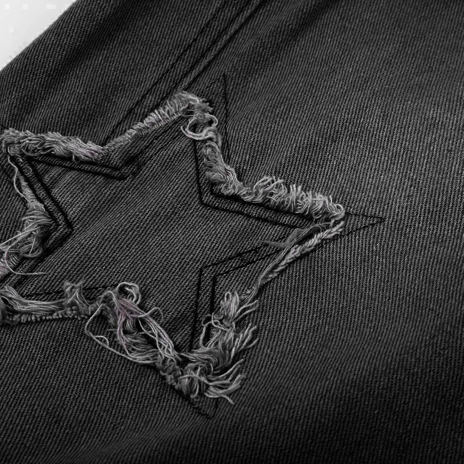 Y2k Denim Jeans Mens Aesthetic Baggy Hip Hop Star Pants Y2K Streetwear Printed Denim Baggy Gothic Y2k Fashion Jeans Trousers