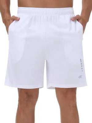 YuKaiChen Men's Quick-Dry Athletic Shorts Lightweight Mesh Workout Gym Running Shorts with Zippered Pockets
